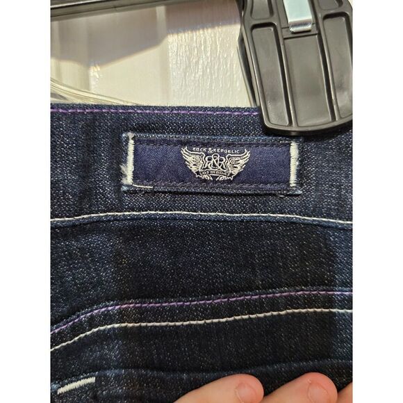 Rock and Republic Jeans size 31 - Boot Cut - Dark Wash - EUC - Picture 6 of 10